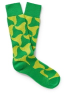 Bottega Veneta - Intarsia Cashmere Socks - Green
