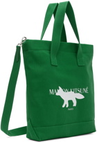 Maison Kitsuné Green Profile Fox Stamp N/S Tote