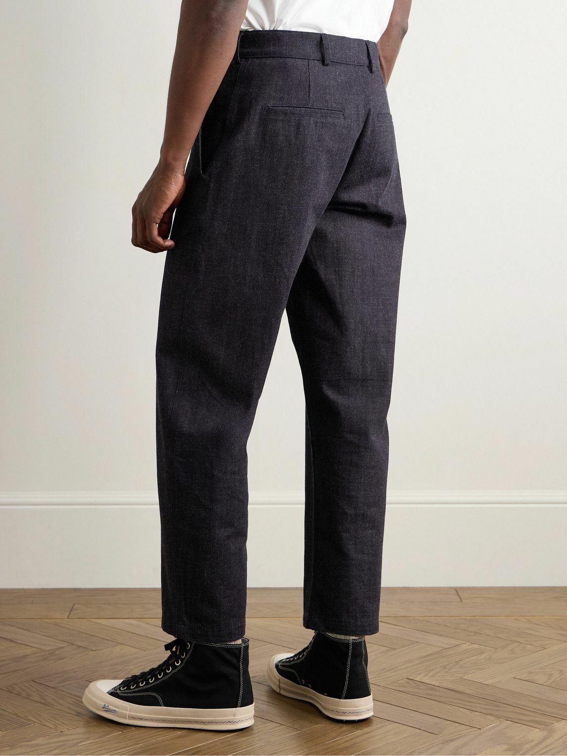 De Bonne Facture - Balloon Straight-Leg Denim Trousers - Blue