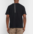Craig Green - Lace-Detailed Mélange Bonded-Jersey T-Shirt - Black