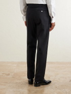 Favourbrook - Straight-Leg Wool-Blend Tuxedo Trousers - Black