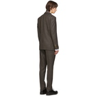 Burberry SSENSE Exclusive Brown Wool Check Suit