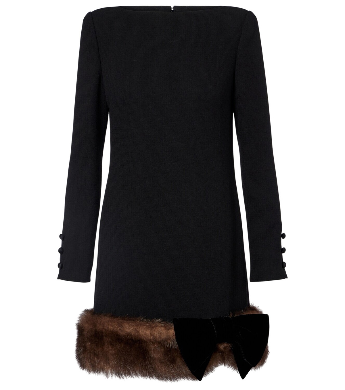 VALENTINO - Knit Logo Short Sleeve Mini Dress Valentino