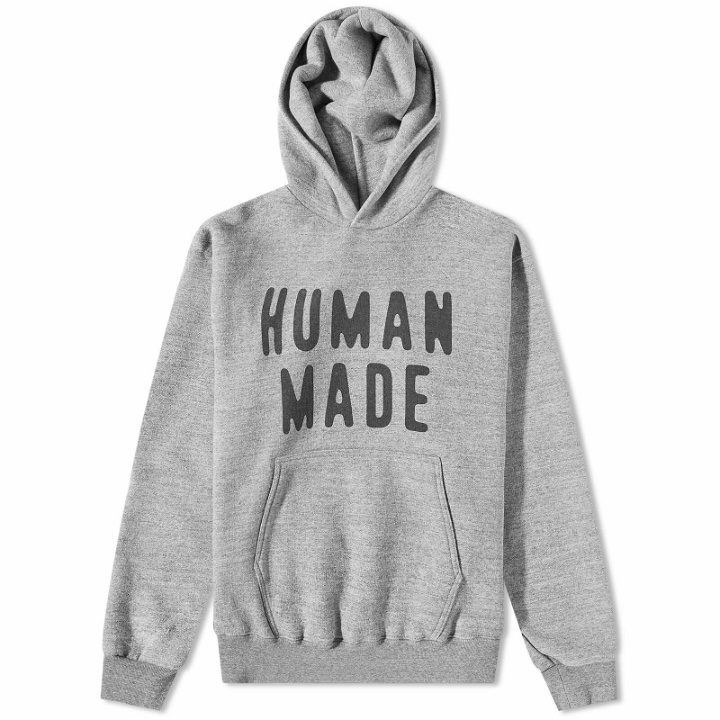 Photo: Human Made Men's Logo Popover Hoody in Grey