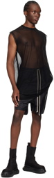 Rick Owens Black Champion Edition Beveled Pods Shorts