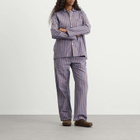 Tekla Fabrics Sleep Pant in Chestnut Stripes