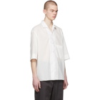 Lemaire White Convertible Collar Shirt