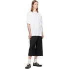 Simone Rocha Black Peeling Waist Wide Leg Shorts