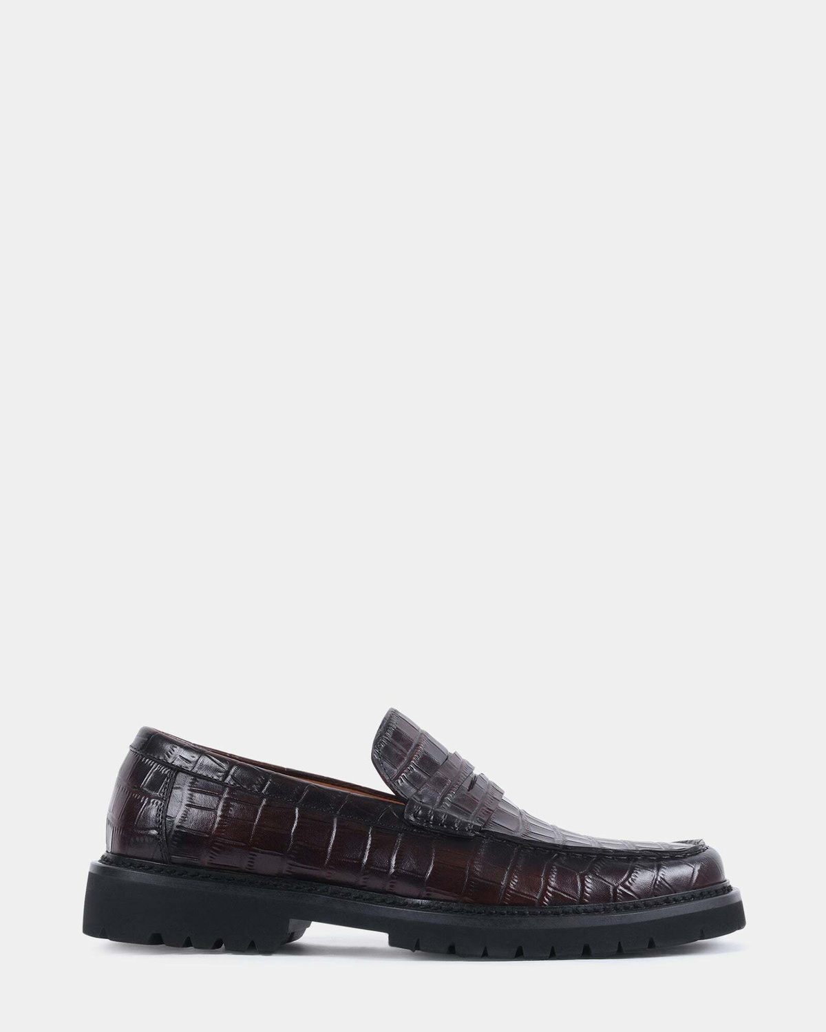 Steve Madden Montez Dress Shoes in Brown Croco