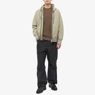 Sacai Men's Nylon Twill & Sponge Sweat Hoody in Khaki/Beige