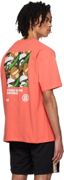 AAPE by A Bathing Ape Pink Printed T-Shirt