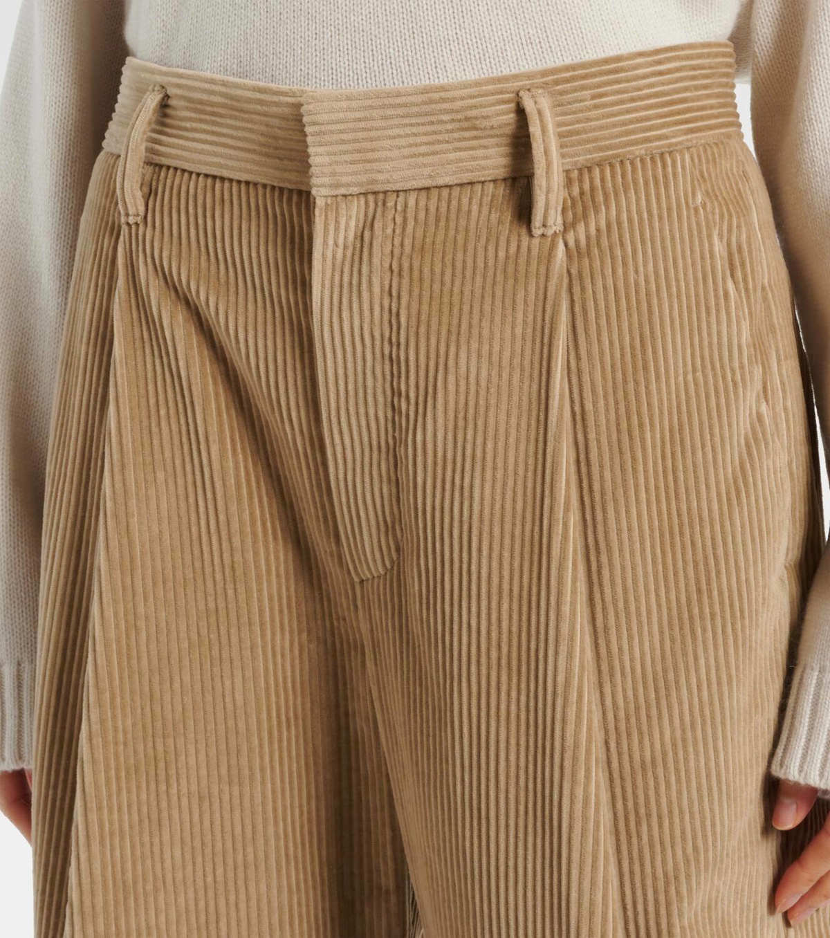 Brunello Cucinelli High-rise cotton cropped pants
