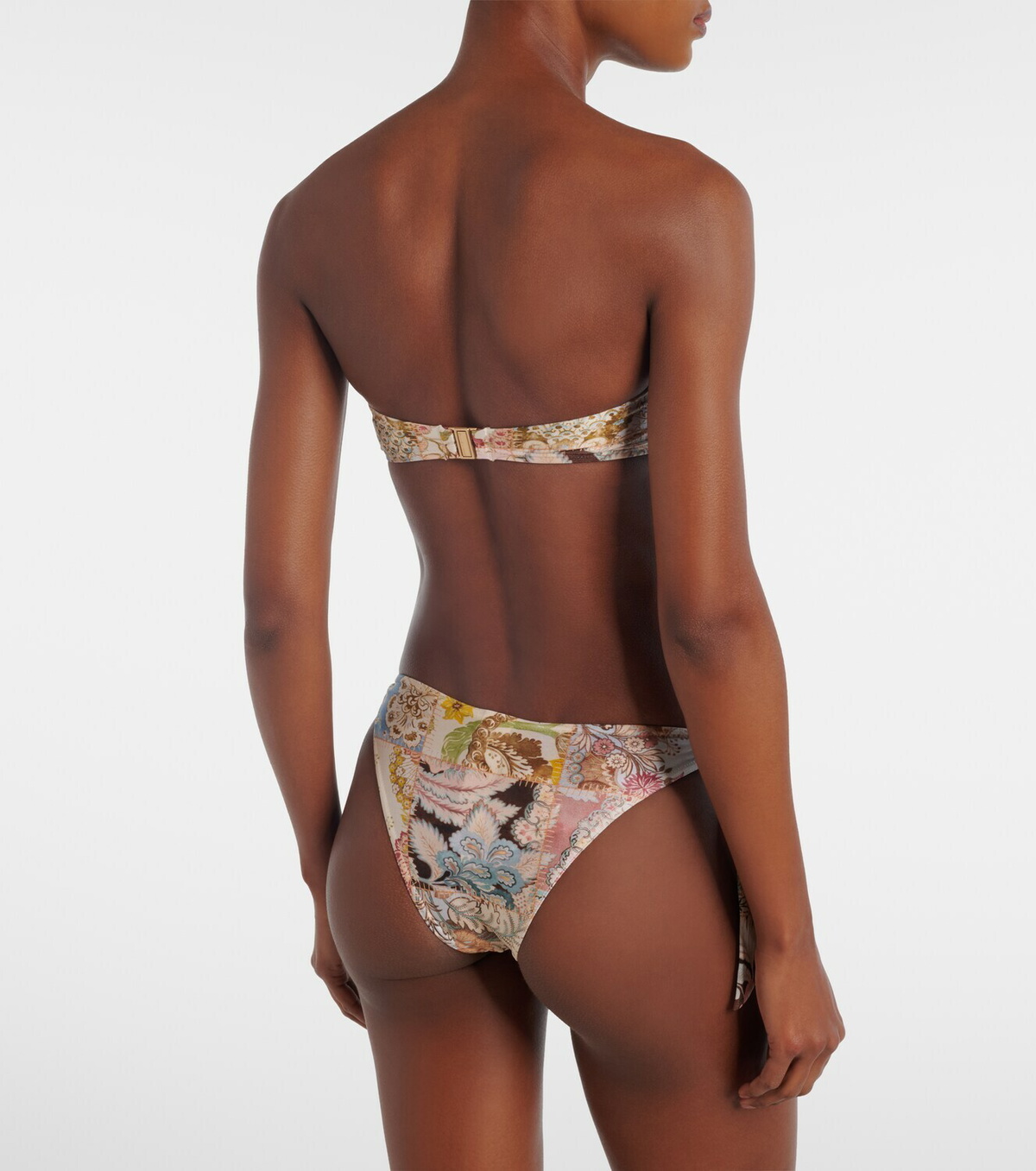 Zimmermann Daylight printed low-rise bikini bottoms