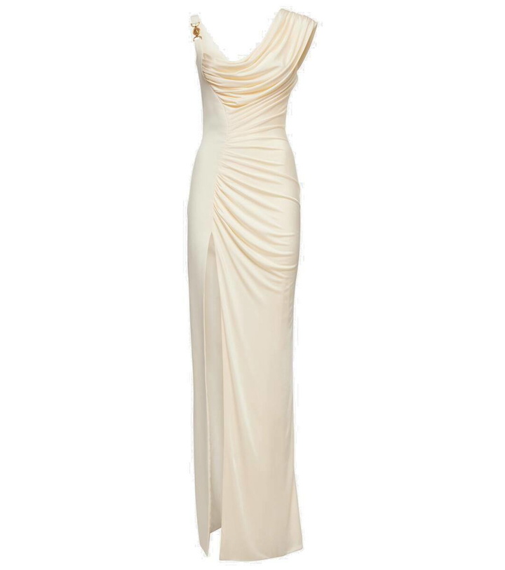 Photo: Versace Medusa '95 draped crêpe gown