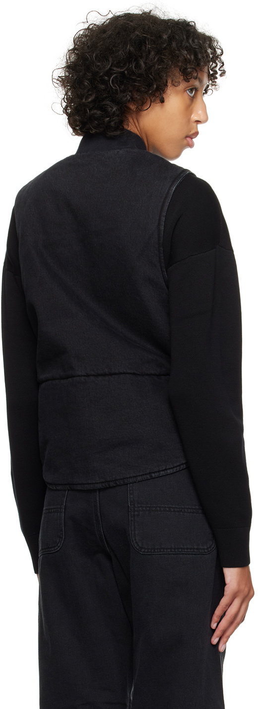 Carhartt Work In Progress Black Ace Denim Vest