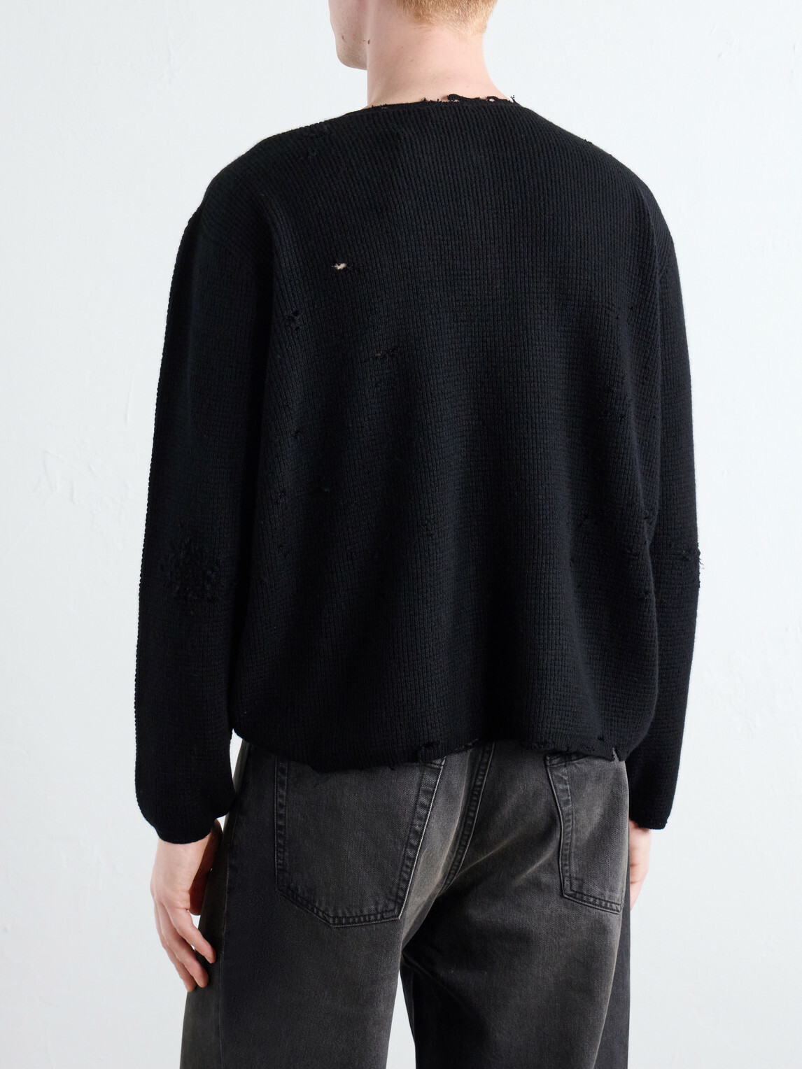 SECOND / LAYER - Friends Waffle-Knit Wool and Cashmere-Blend Zip-Up Sweater - Black