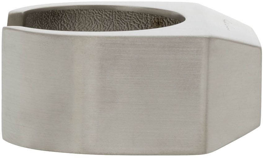 Rick Owens Silver Iconic Cuff Bracelet Rick Owens