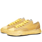 Maison MIHARA YASUHIRO Men's Peterson Low Spray-Dyed Original Sole Canvas Sneakers in Yellow