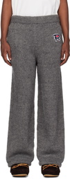 RICE NINE TEN Gray Hand Knitted Jersey Sweatpants