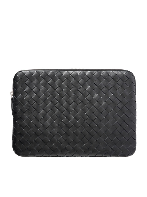 Photo: Bottega Veneta - Getaway Intrecciato Leather Document Case - Black