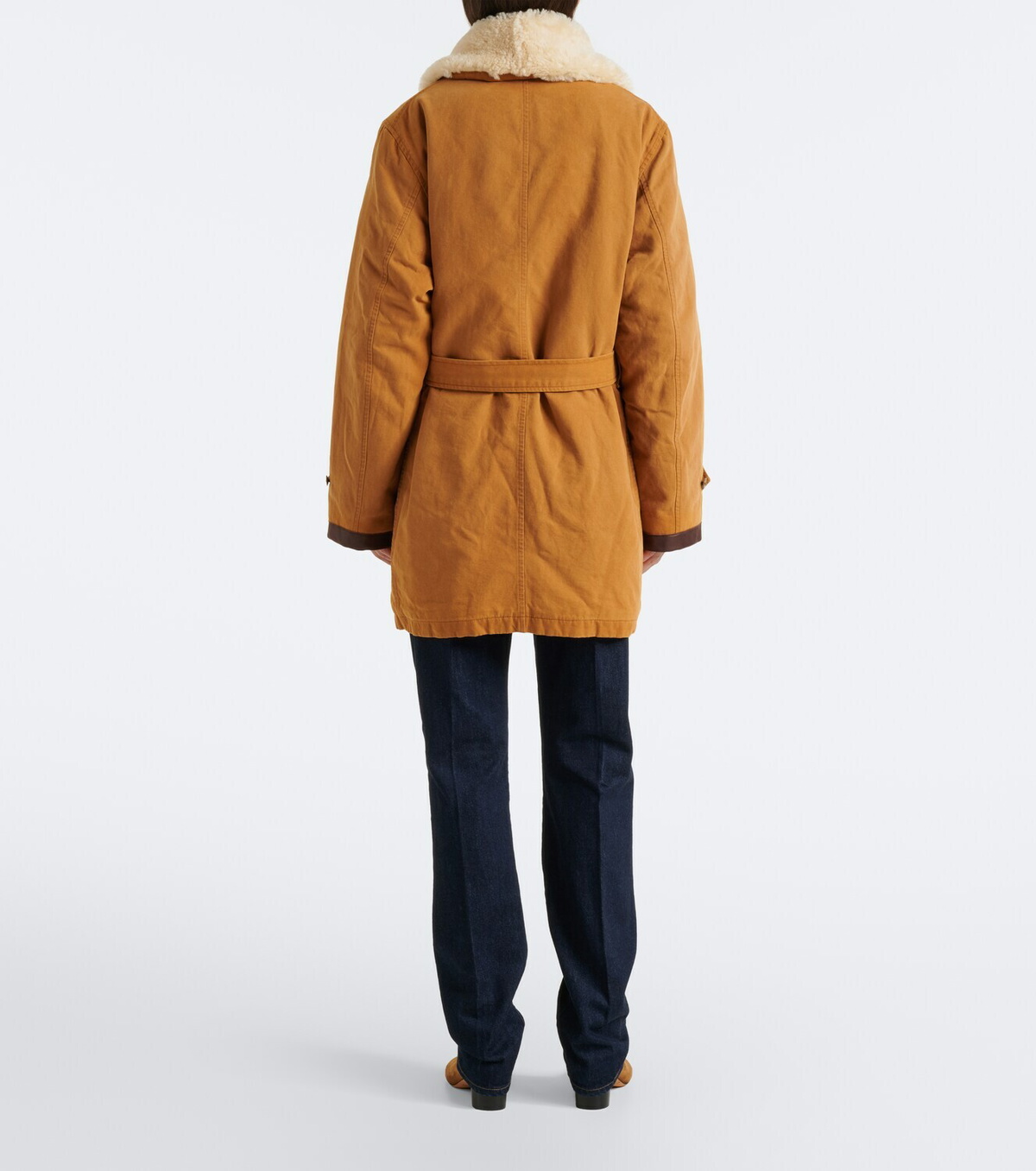 Polo Ralph Lauren Shearling-trimmed cotton coat