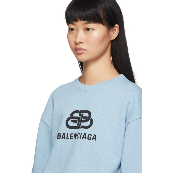 Blue balenciaga outlet sweatshirt