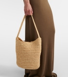 The Row Alma Medium raffia shoulder bag
