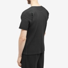 Homme Plissé Issey Miyake Men's Pleated T-Shirt in Black
