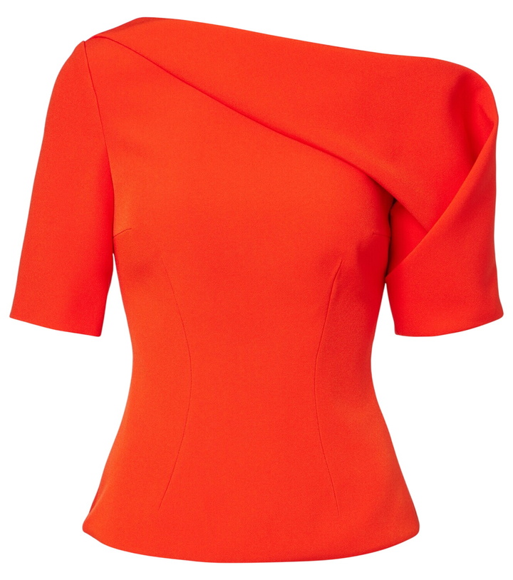 Photo: Safiyaa Marley draped crêpe top