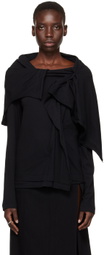 YOHJI YAMAMOTO Black Stole Blouse