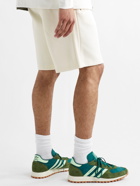 adidas Originals - Adicolor 3 Stripes Logo-Embroidered Cotton-Blend Jersey Shorts - Neutrals