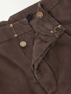 Incotex - Incotex Blue Division Straight-Leg Pleated Cotton and Cashmere-Blend Twill Trousers - Brown