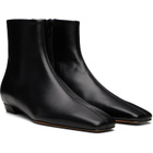 Proenza Schouler Black Trap Flat Ankle Boots