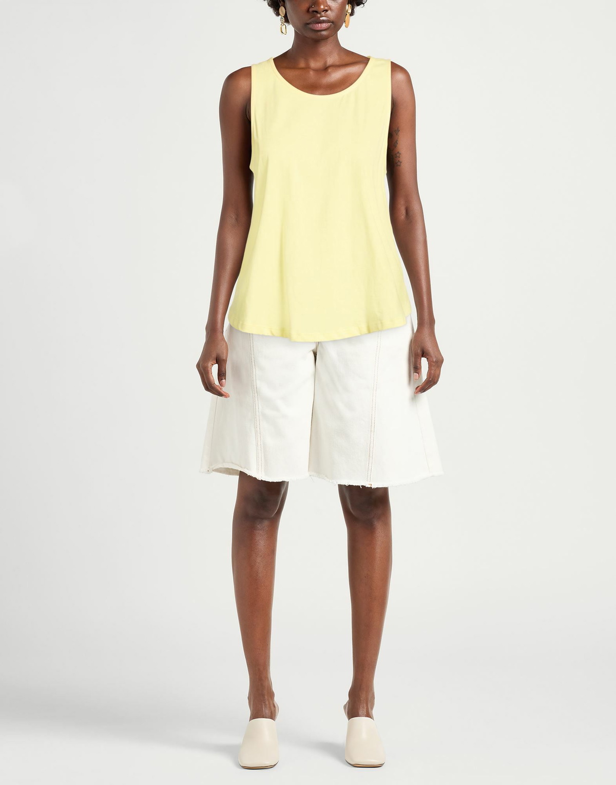 Jijil Womens Tank top in Yellow