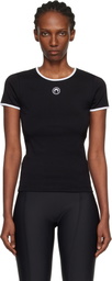 Marine Serre Black Moon Logo Bicolor Baby Fit T-shirt