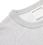 Acne Studios - Fate Fleece-Back Jersey Sweatshirt - Gray