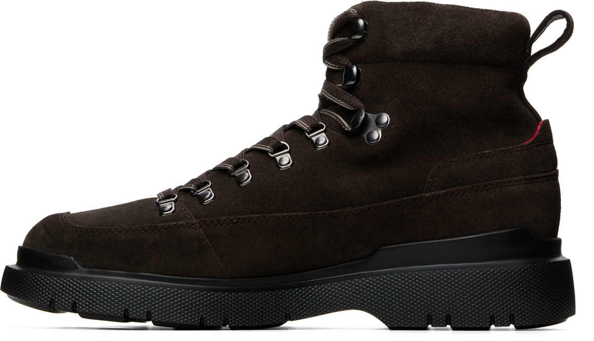 Hugo Brown Suede Lace-Up Boots