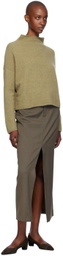 Filippa K Khaki Mika Yak Funnelneck Sweater