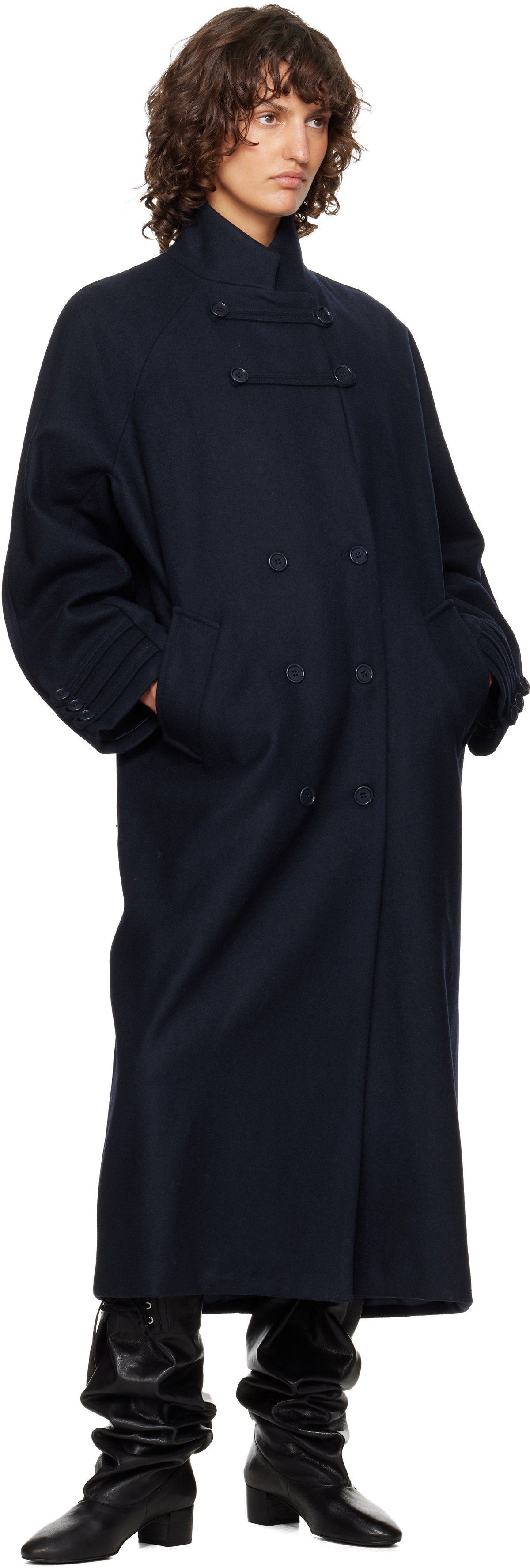 Paloma Wool Navy Debo Coat