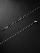 Mateo - Suspended Cross Rhodium-Plated Pendant Necklace