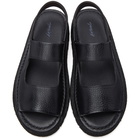 Marsell Black Sanpomice Sandals