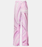 Pucci Iride silk twill straight pants