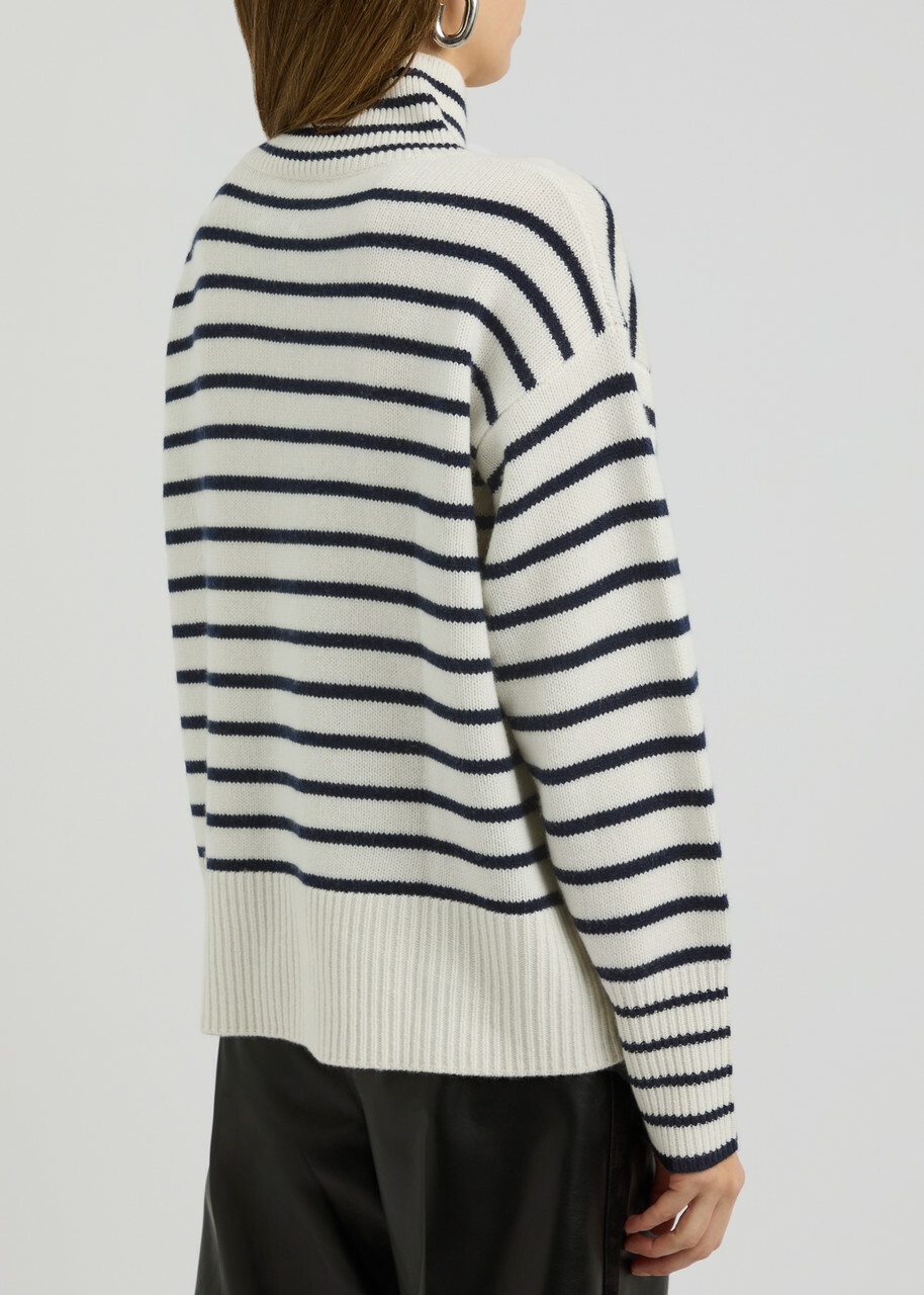 Aexae Striped-intarsia Cashmere Jumper Stripe