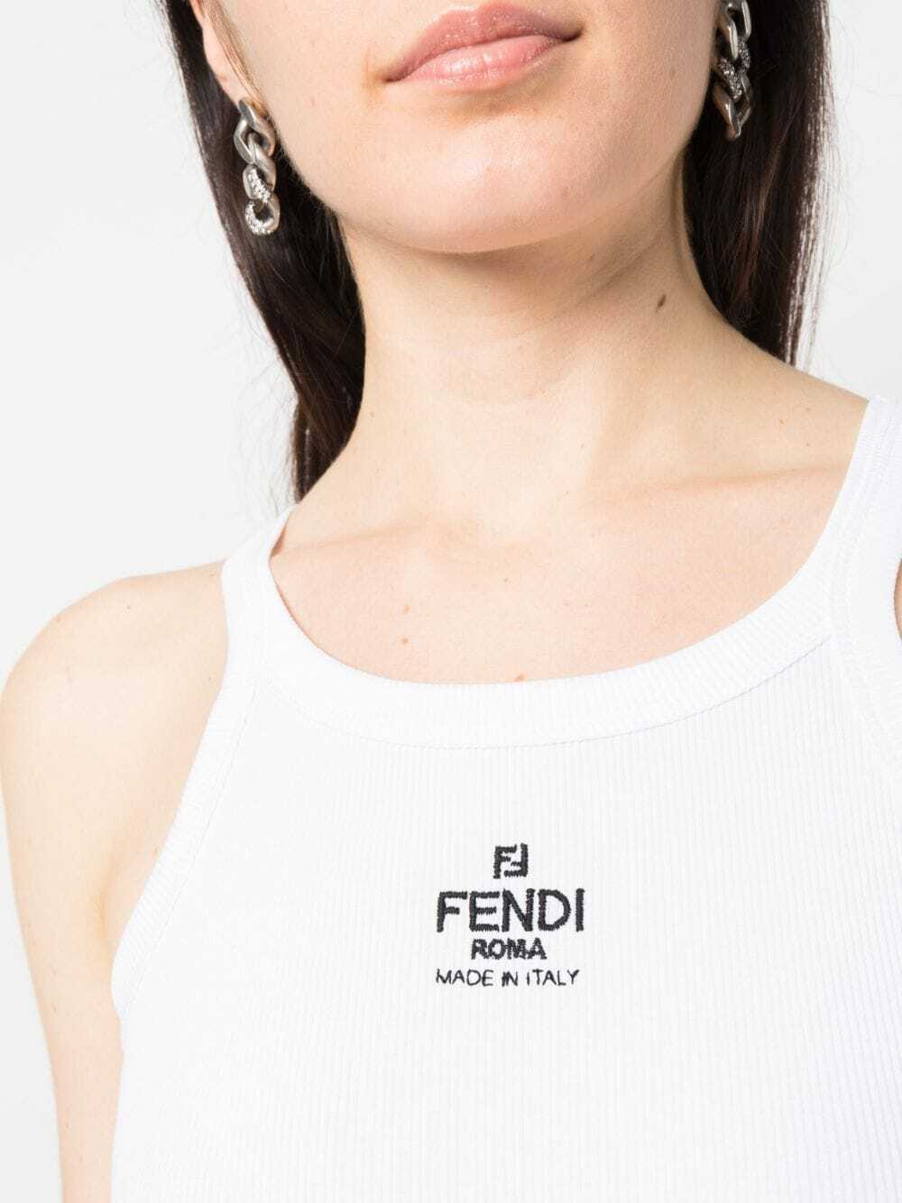 Fendi Black Fendirama Fitness Top Fendi