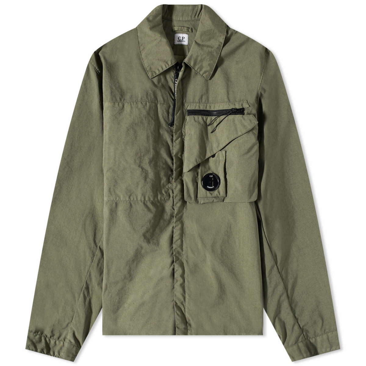 C.P. Company Men's Taylon P Overshirt in Bronze Green C.P. Company