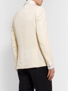 Paul Smith - Cream Soho Slim-Fit Satin-Trimmed Velvet Tuxedo Jacket - Neutrals