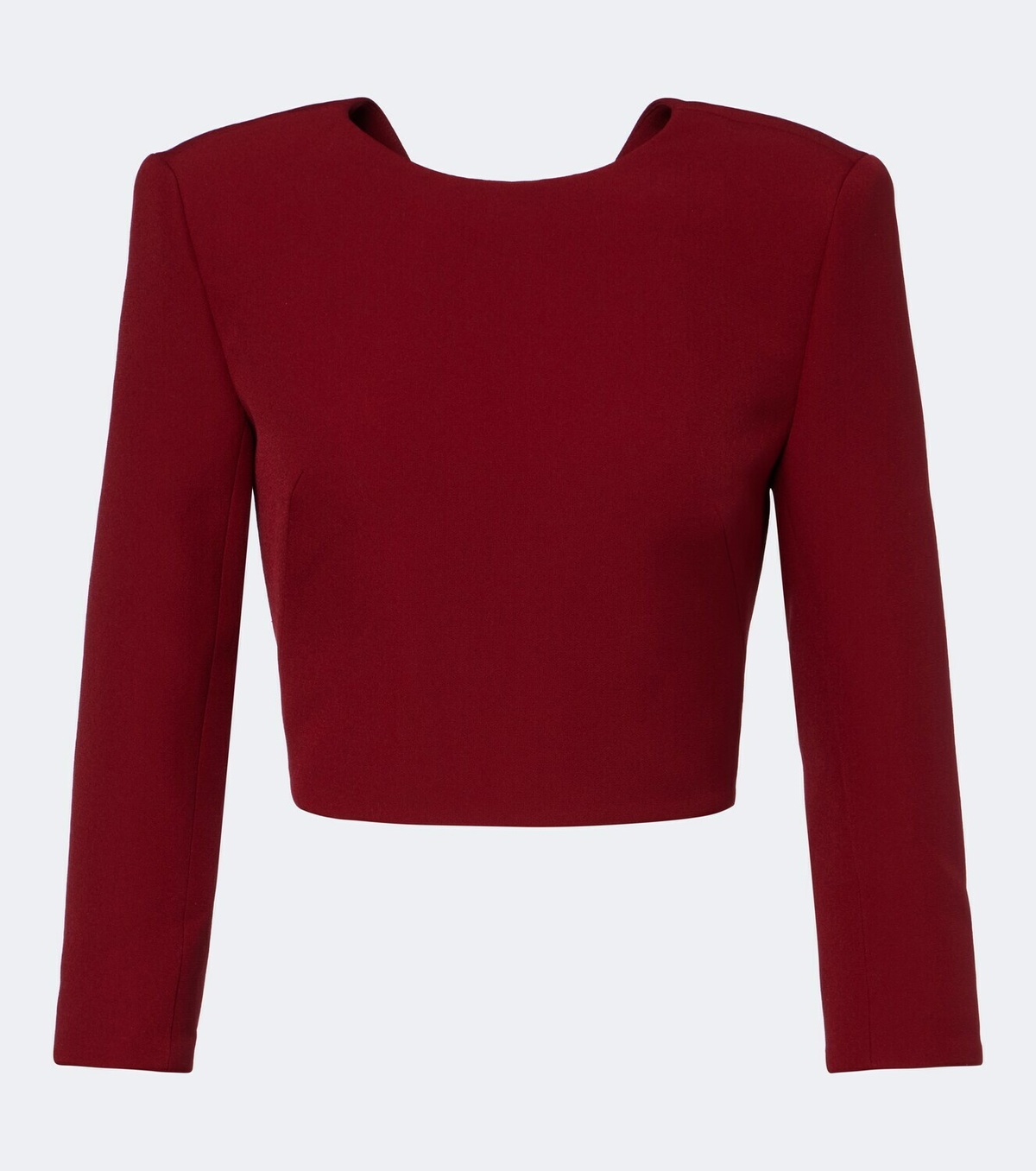 Safiyaa Yura cropped crêpe top