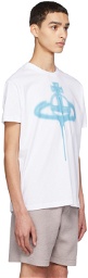 Vivienne Westwood White Spray Orb T-Shirt