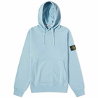 Stone Island Men's Garment Dyed Popover Hoody in Turquoise