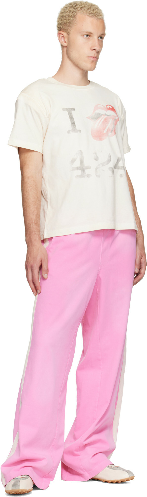 424 Pink Striped Sweatpants